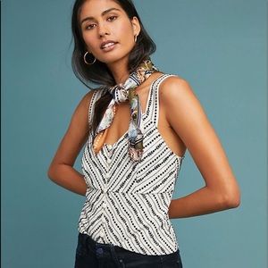 Anthropologie Sylvia Embroidered Top